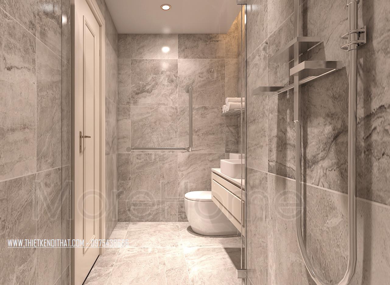 Mẫu phòng tắm kính tại Vinhomes Nguyễn Chí Thanh
